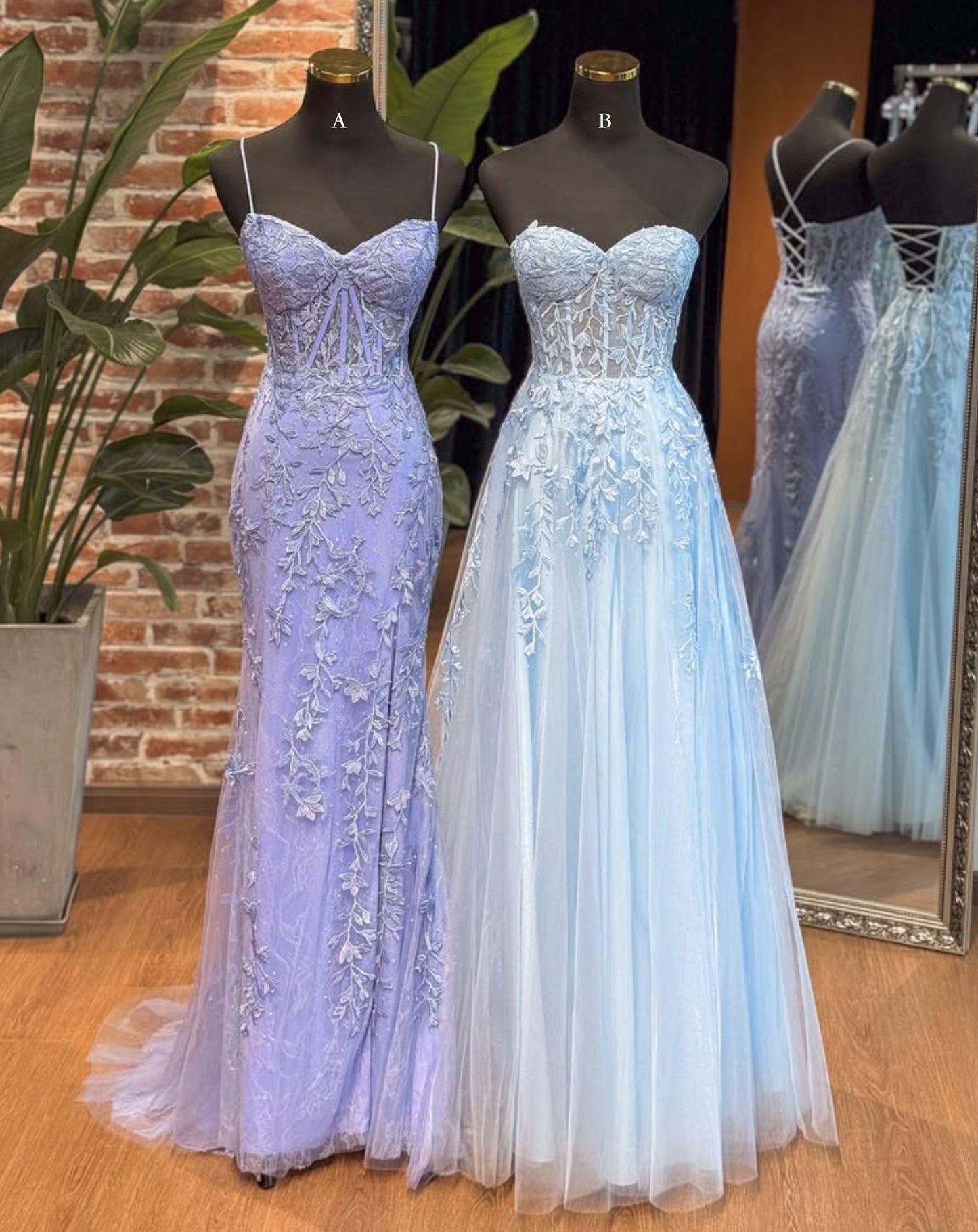 Unique Sweetheart Neck Tulle Lace Long Prom Dress, Lace Long Formal Dress