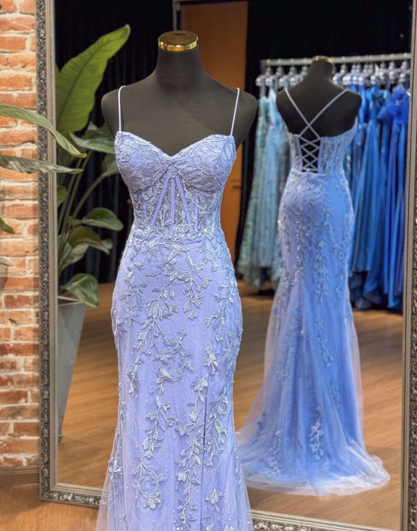 Unique Sweetheart Neck Tulle Lace Long Prom Dress, Lace Long Formal Dress
