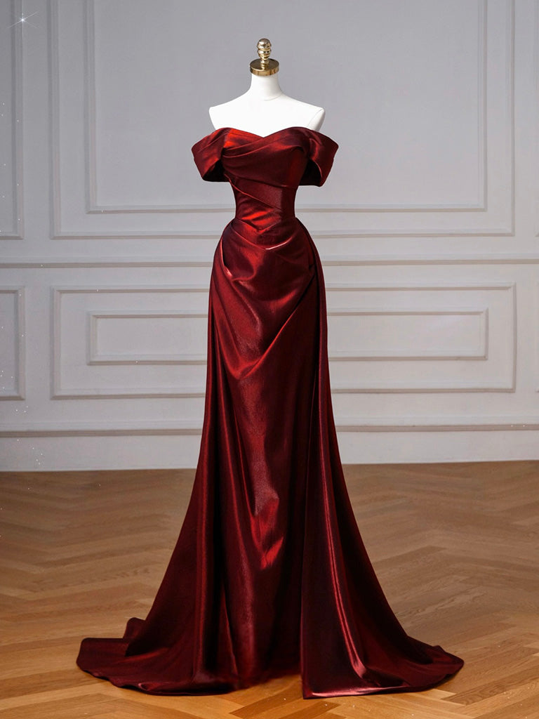 burgundy long homecoming dresses Kos Couture Draped Corset Cowl Prom Dress modern silhouette Burgundy Wine Womens Sleeveless Dresses