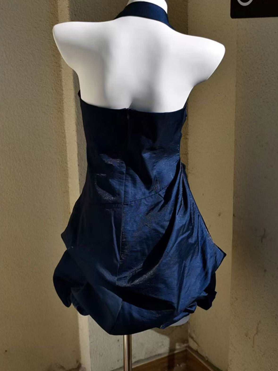 Burgundy Taffeta irregular Short Prom Dress, Burgundy Homecoming Dress