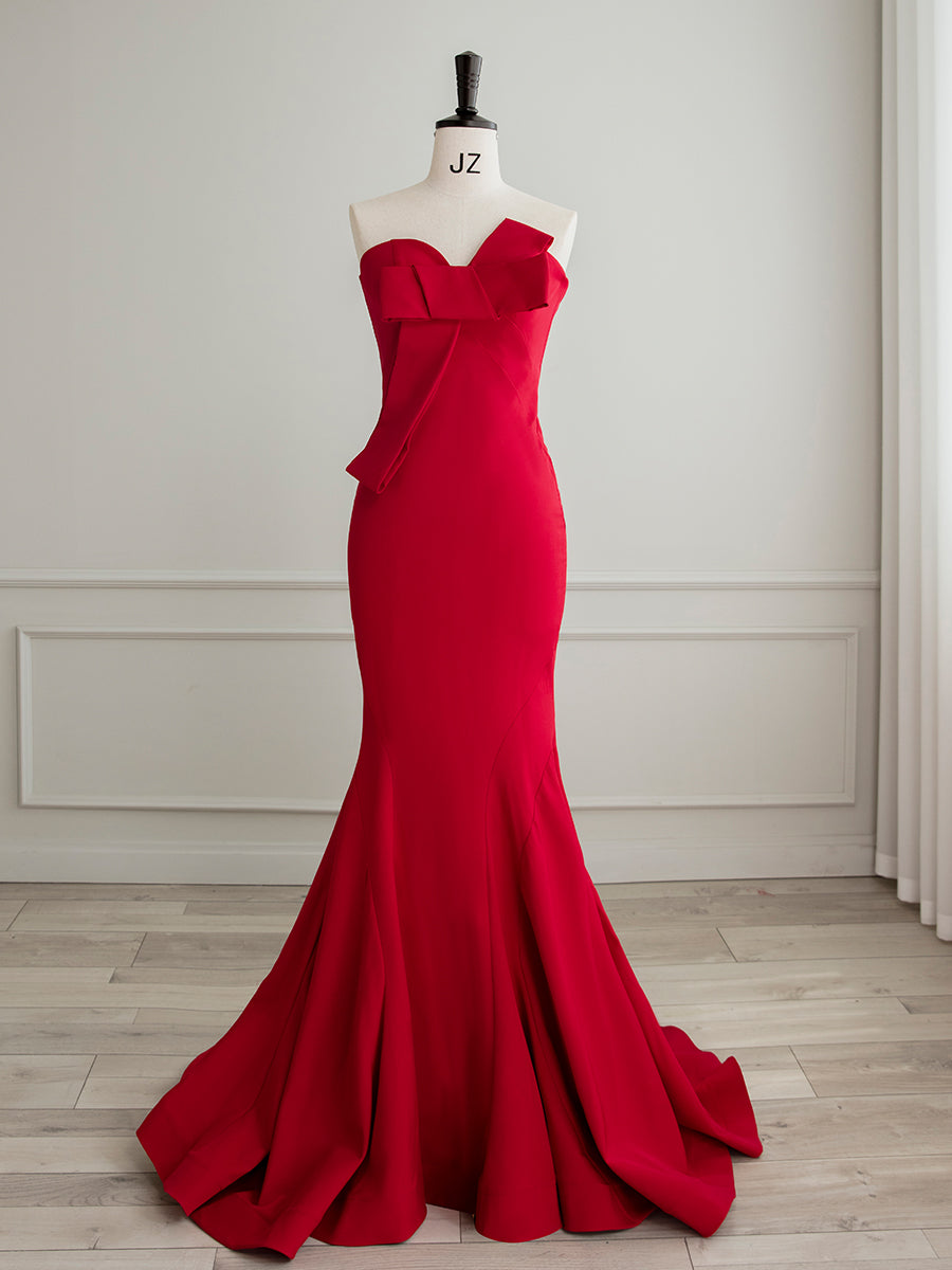 Simple Sweetheart Neck Mermaid Burgundy Long Prom Dress, Burgundy Form dresstby Simple Sweetheart Neck Mermaid Burgundy Long Prom Dress, Burgundy Form dresstby