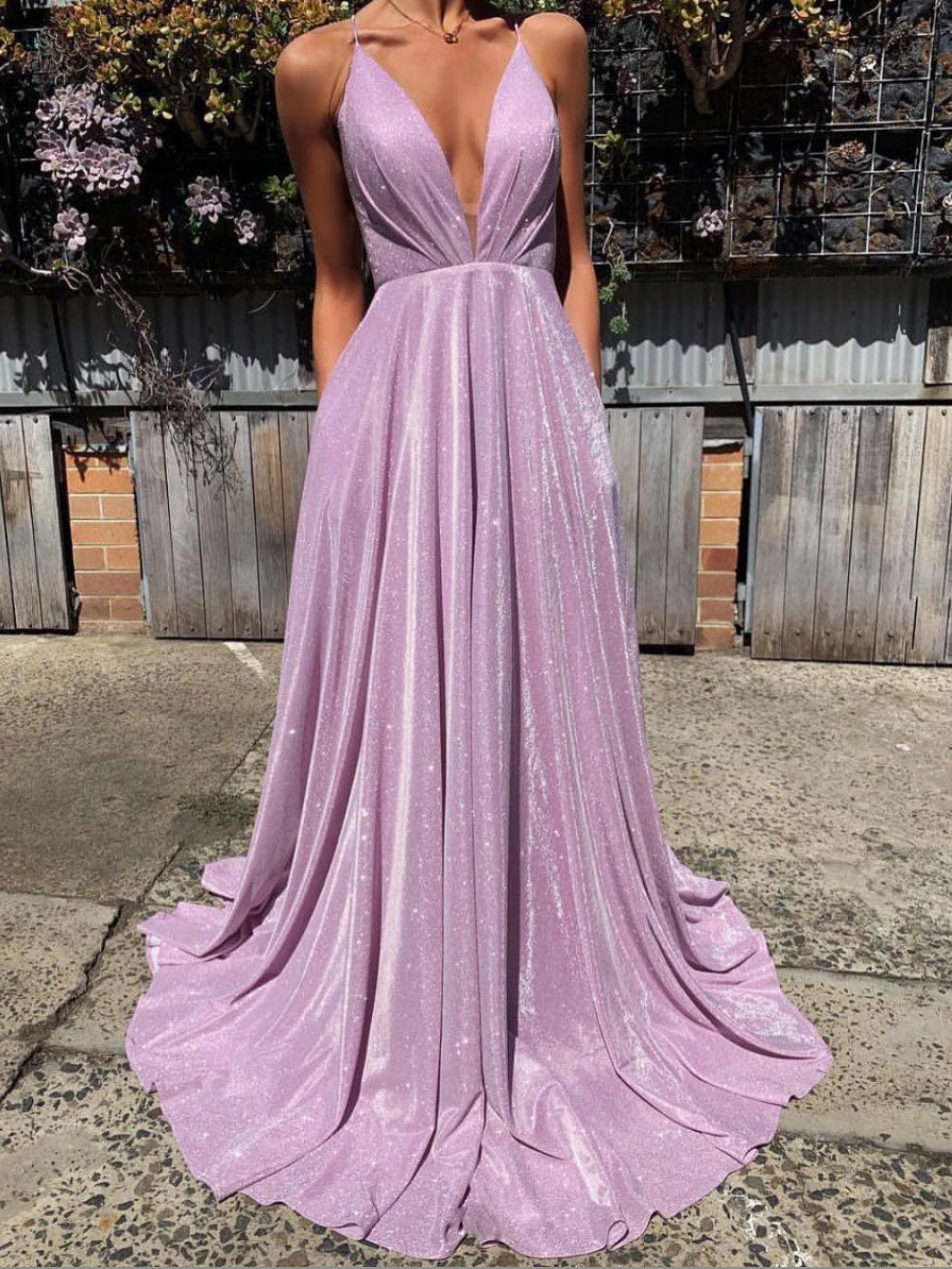 purple v neck prom dress Beautiful Lilac V-Neck Off-The-Shoulder Sequins Prom Dress Mermaid Column With Beads
