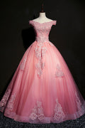 Blue v neck tulle beads long prom dress, blue evening dress