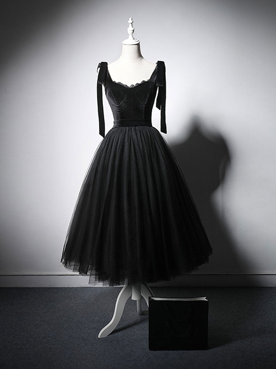Black tulle lace short prom dress, black homecoming dress dresstby Black tulle lace short prom dress, black homecoming dress dresstby