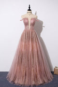Blue tulle long prom dress blue tulle formal dress