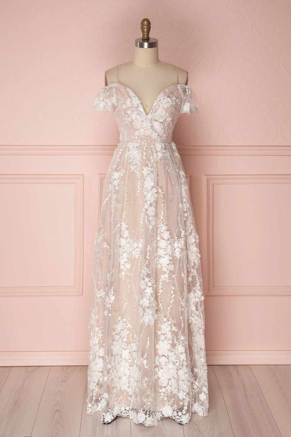 Cute sweetheart neck tulle lace long prom dress, cute evening dress