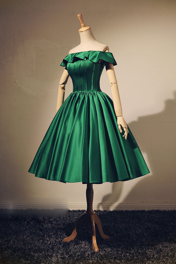 Simple green short prom dress, green evening dress dresstby Simple green short prom dress, green evening dress dresstby