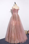 Blue tulle long prom dress blue tulle formal dress