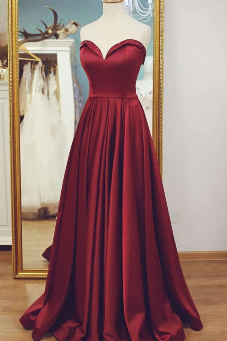 burgundy night dress