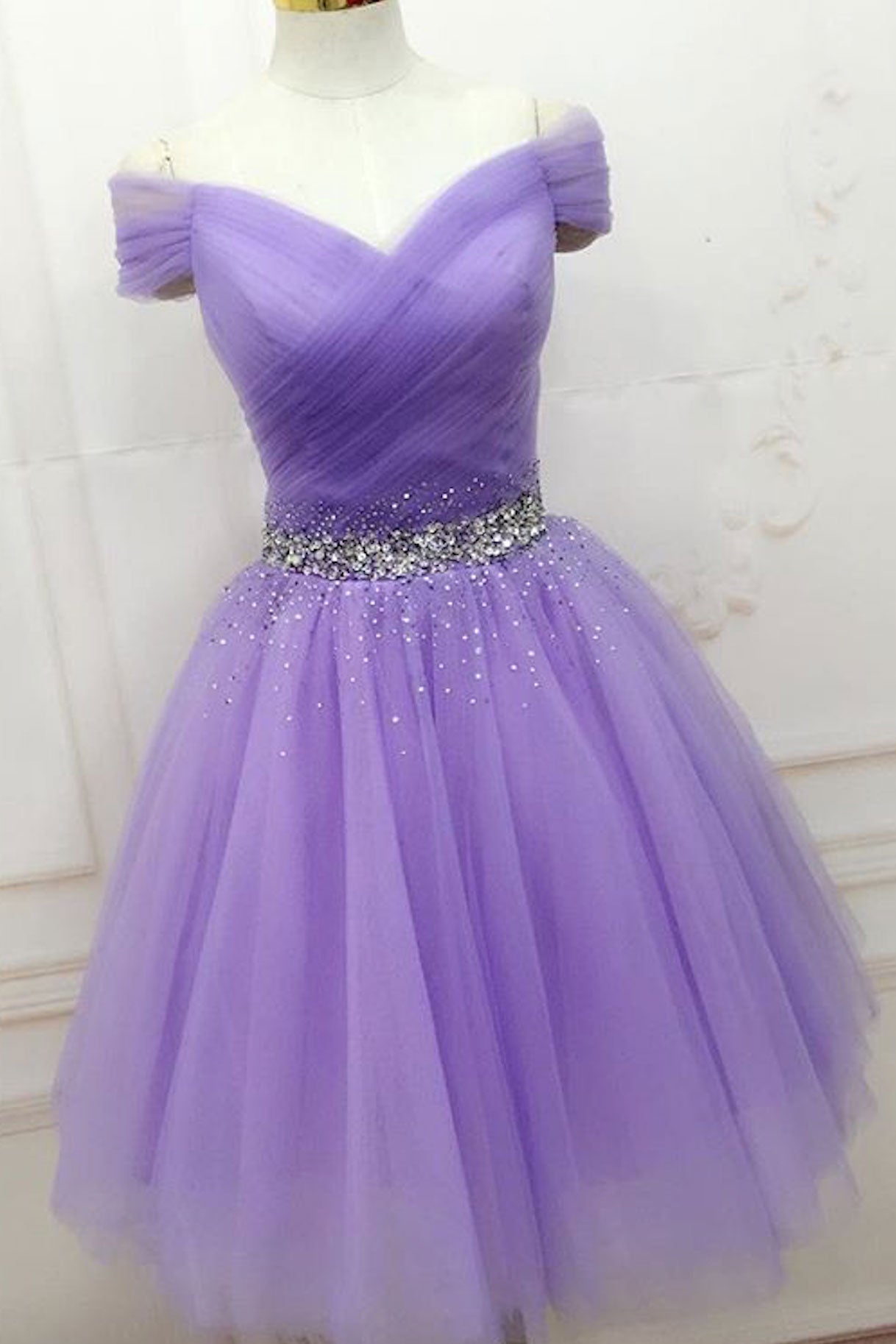 Purple tulle off shoulder short prom dress purple homecoming dress dresstby Purple tulle off shoulder short prom dress purple homecoming dress dresstby