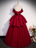 Burgundy Evening Dress