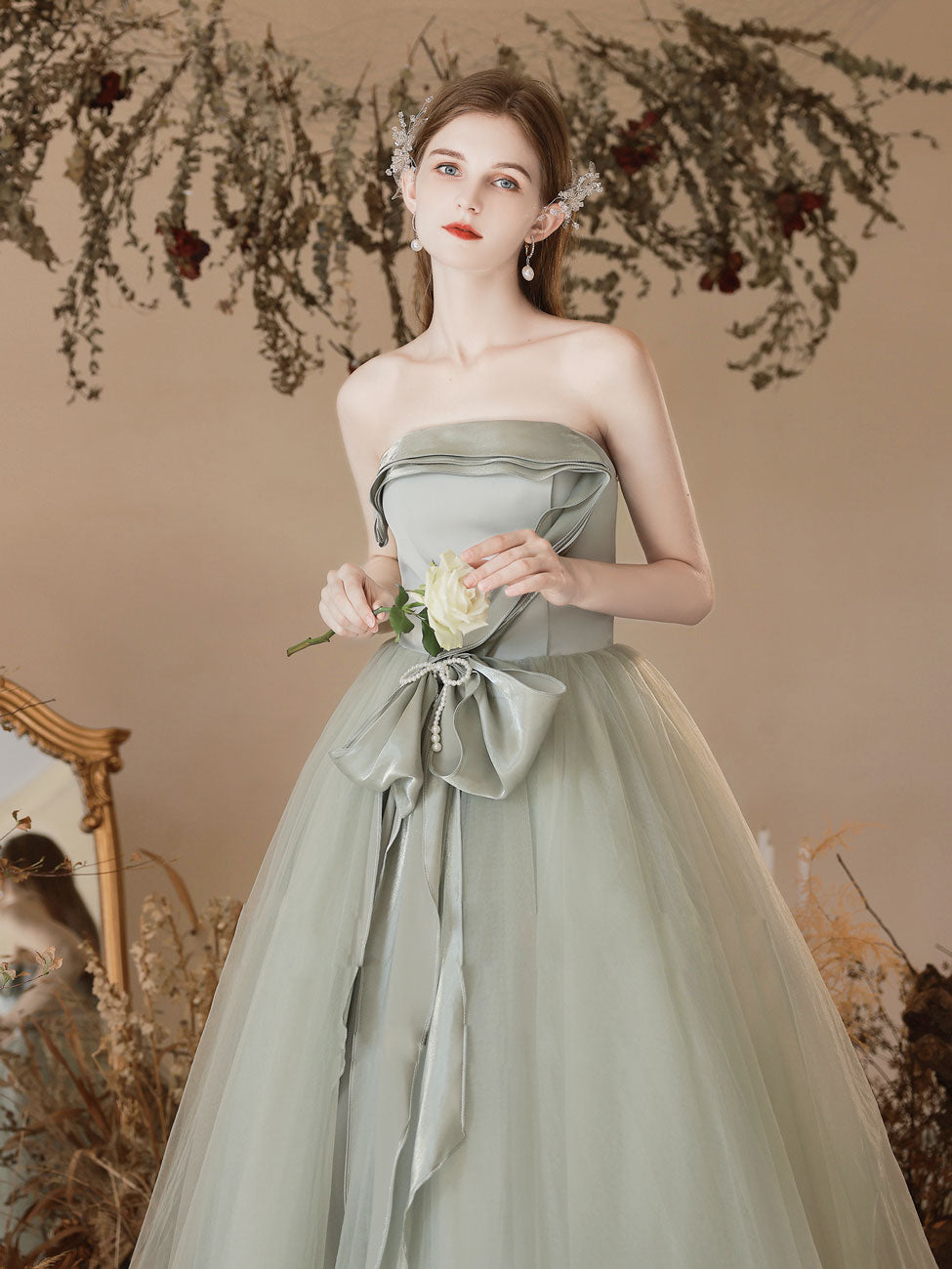 Green Formal Evening Dress