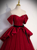 Burgundy Evening Dresses