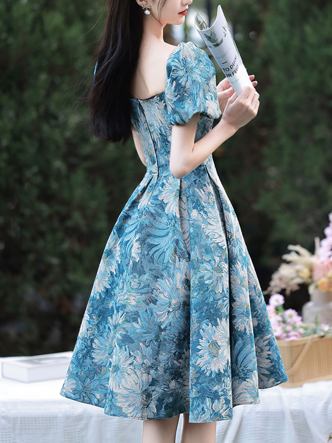 Blue satin short prom dress blue short blue homecoming dress