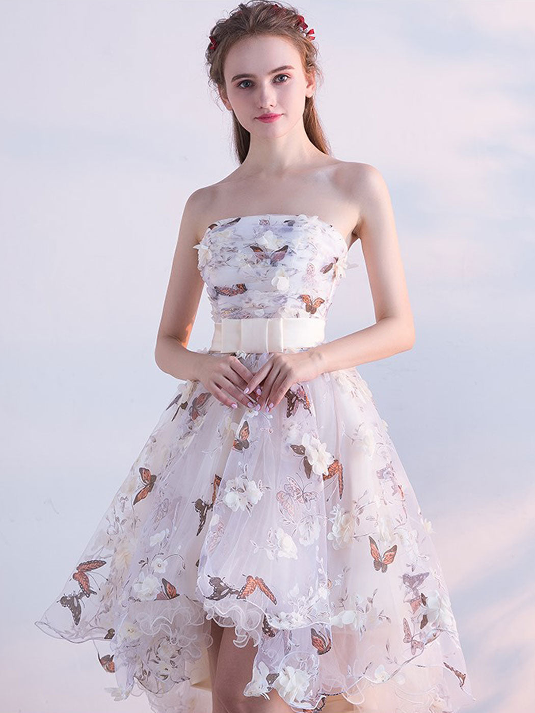 White Short Prom Dresses, Mini White Homecoming Dresses