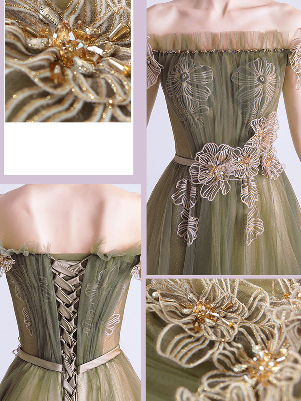 Green Formal Evening Dress