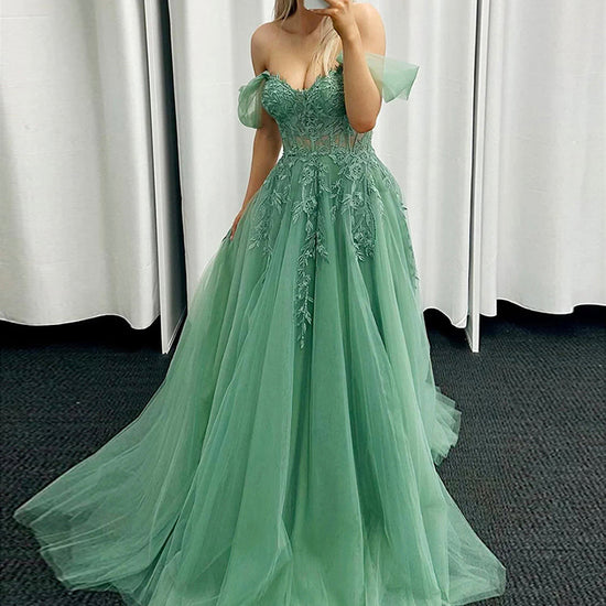 dark green graduation dress V Neck Emerald Prom with Train, V Neck Green Formal G jbydress Natural Sleeve Length Elegant Dark Green A Line