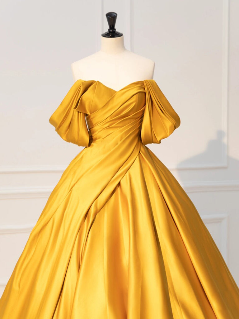 Yellow Gold Prom Dress