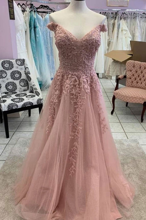 Unique sweetheart tulle lace long prom dress tulle lace evening dress