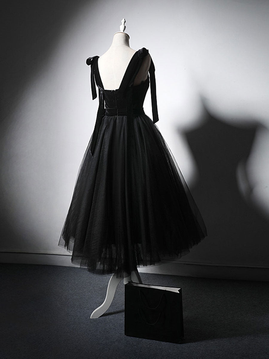 Black tulle lace short prom dress, black homecoming dress dresstby Black tulle lace short prom dress, black homecoming dress dresstby
