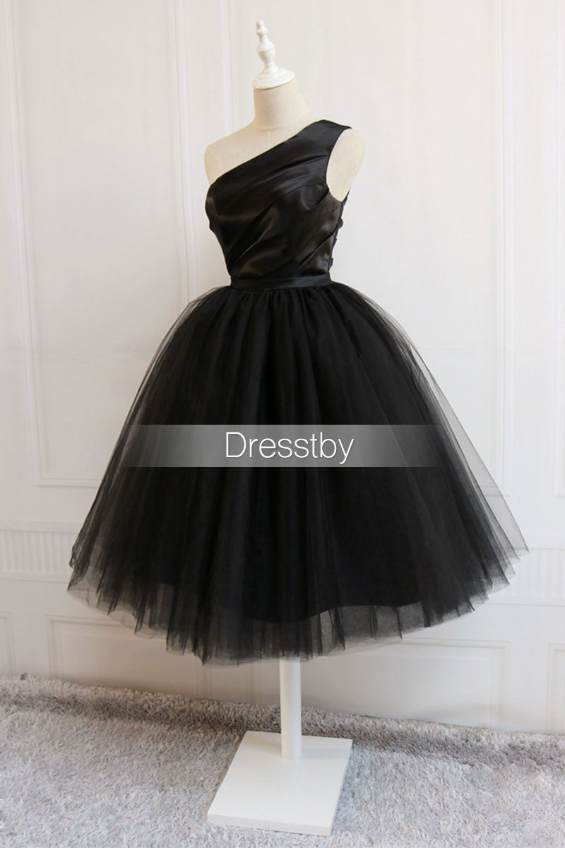 Cute black short prom dress, black homecoming dress dresstby Cute black short prom dress, black homecoming dress dresstby