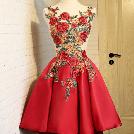 chloe halter mini dress in cherry The Leila - Chérie pattern_Ruffles