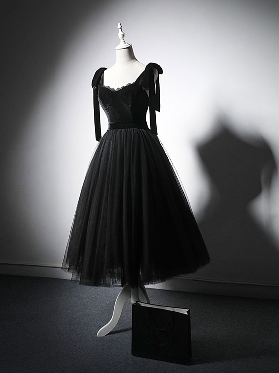 Black tulle lace short prom dress, black homecoming dress dresstby Black tulle lace short prom dress, black homecoming dress dresstby