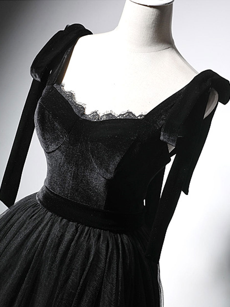 Black tulle lace short prom dress, black homecoming dress dresstby Black tulle lace short prom dress, black homecoming dress dresstby