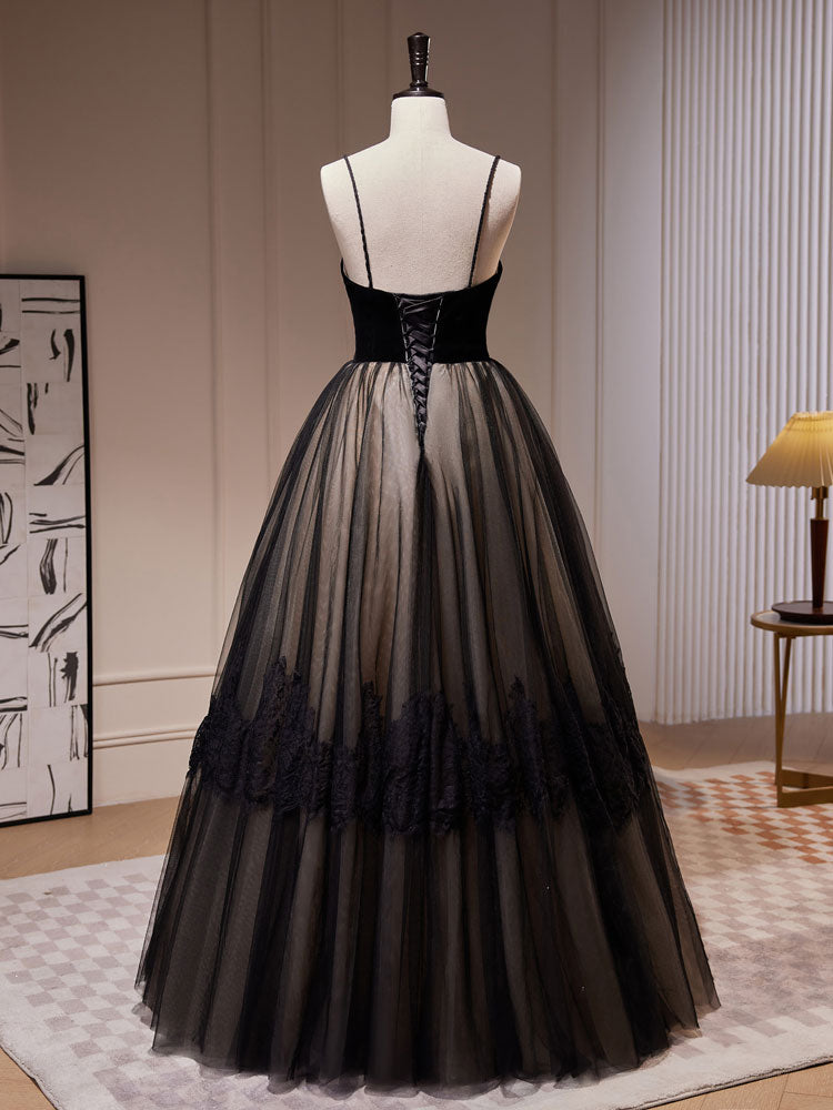 Black Lace Formal Evening Dresses