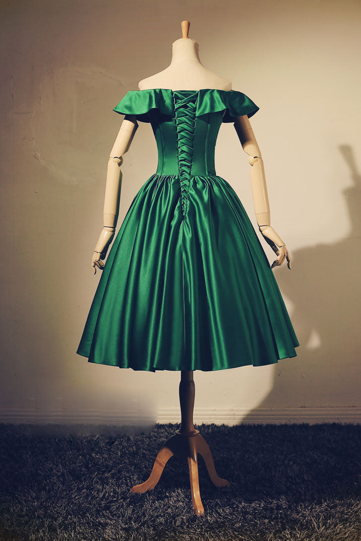 Simple green short prom dress, green evening dress dresstby Simple green short prom dress, green evening dress dresstby