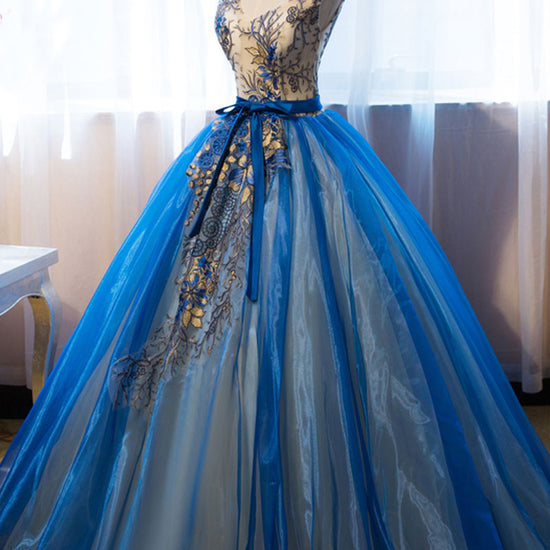 beautiful blue dress Royal Off the Shoulder Puffy Quinceanera Dresses Navy Blue / 6 Hidden zipper/clasp at back beautiful princess dresses Chic Beautiful