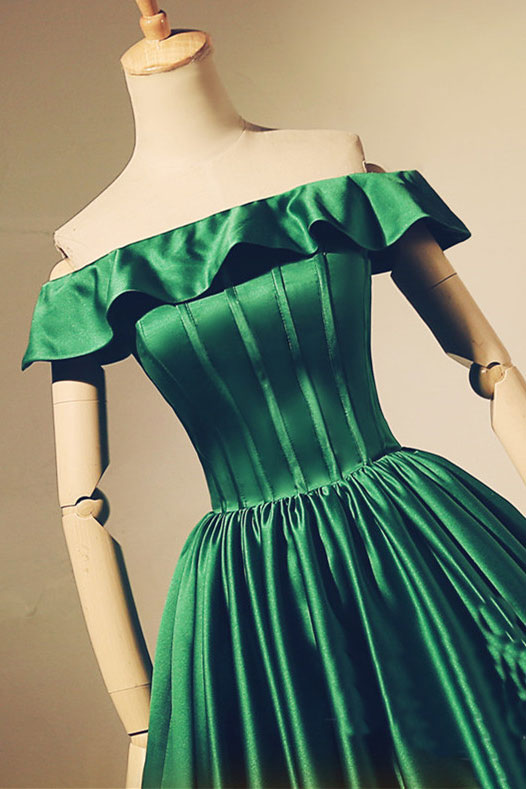 Simple green short prom dress, green evening dress dresstby Simple green short prom dress, green evening dress dresstby