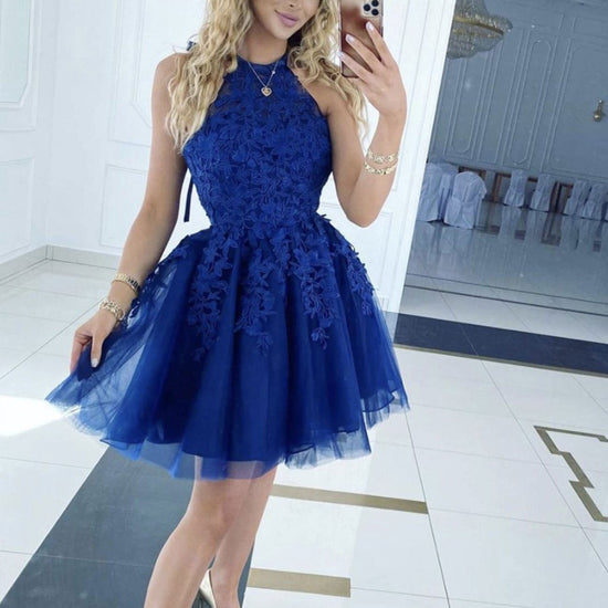 black formal homecoming dress Strapless Black Tulle Tea Length Prom Dress, Black Tulle Homecoming Dr –  abcprom