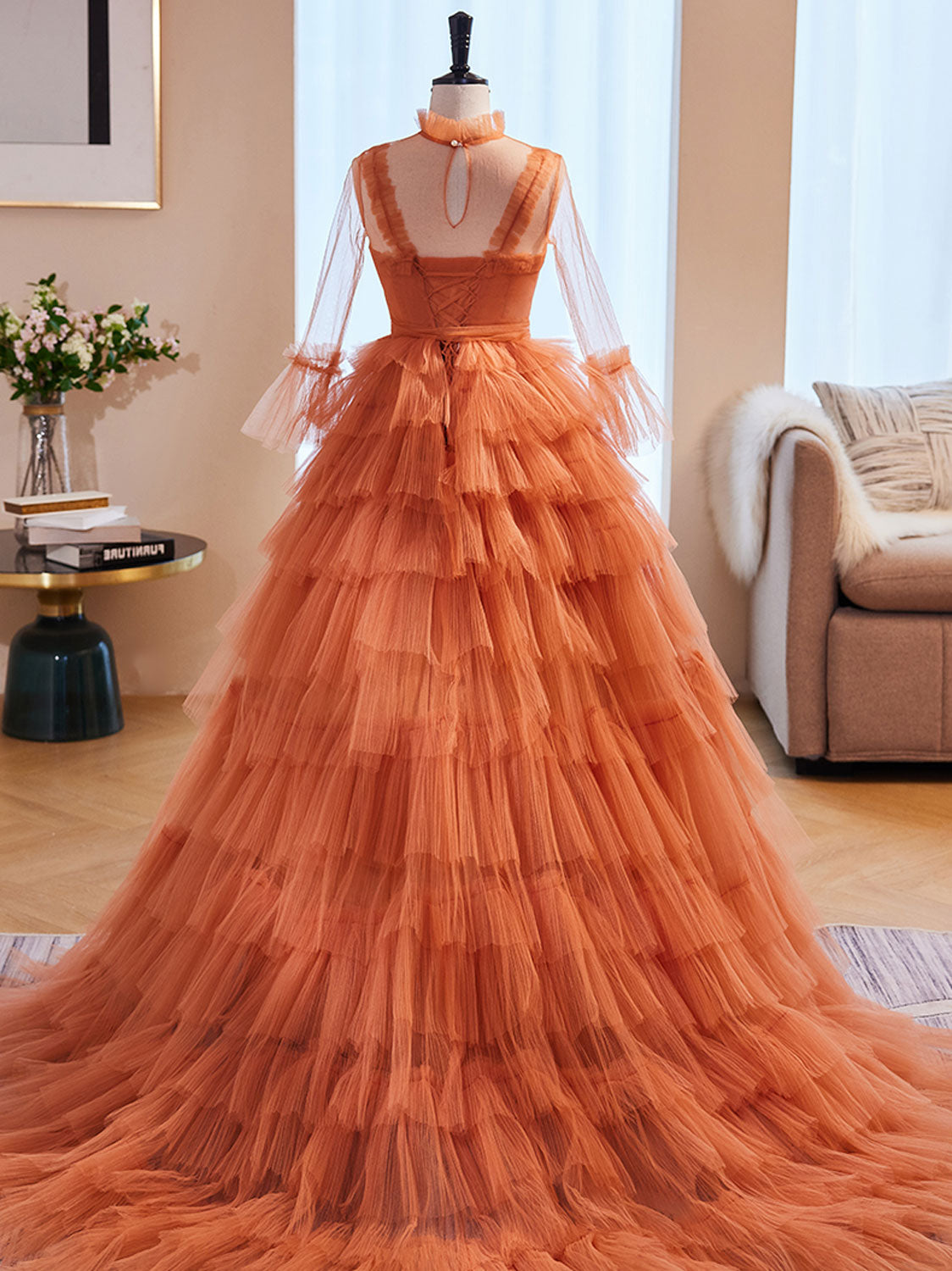 Orange Formal Evening Dresses
