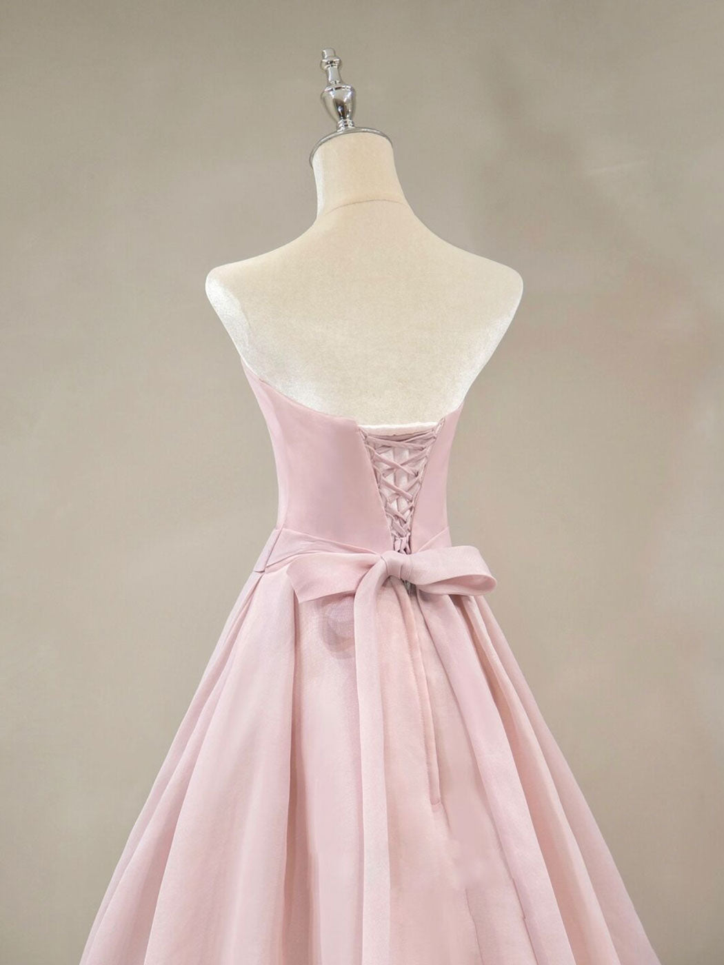 Simple Pink Long Prom Dress, Pink Formal Wedding Party Dress dresstby Simple Pink Long Prom Dress, Pink Formal Wedding Party Dress dresstby